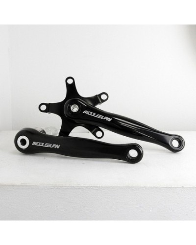 Middleburn RO2 X-type Road Cranks without Spider and Chainrings, black