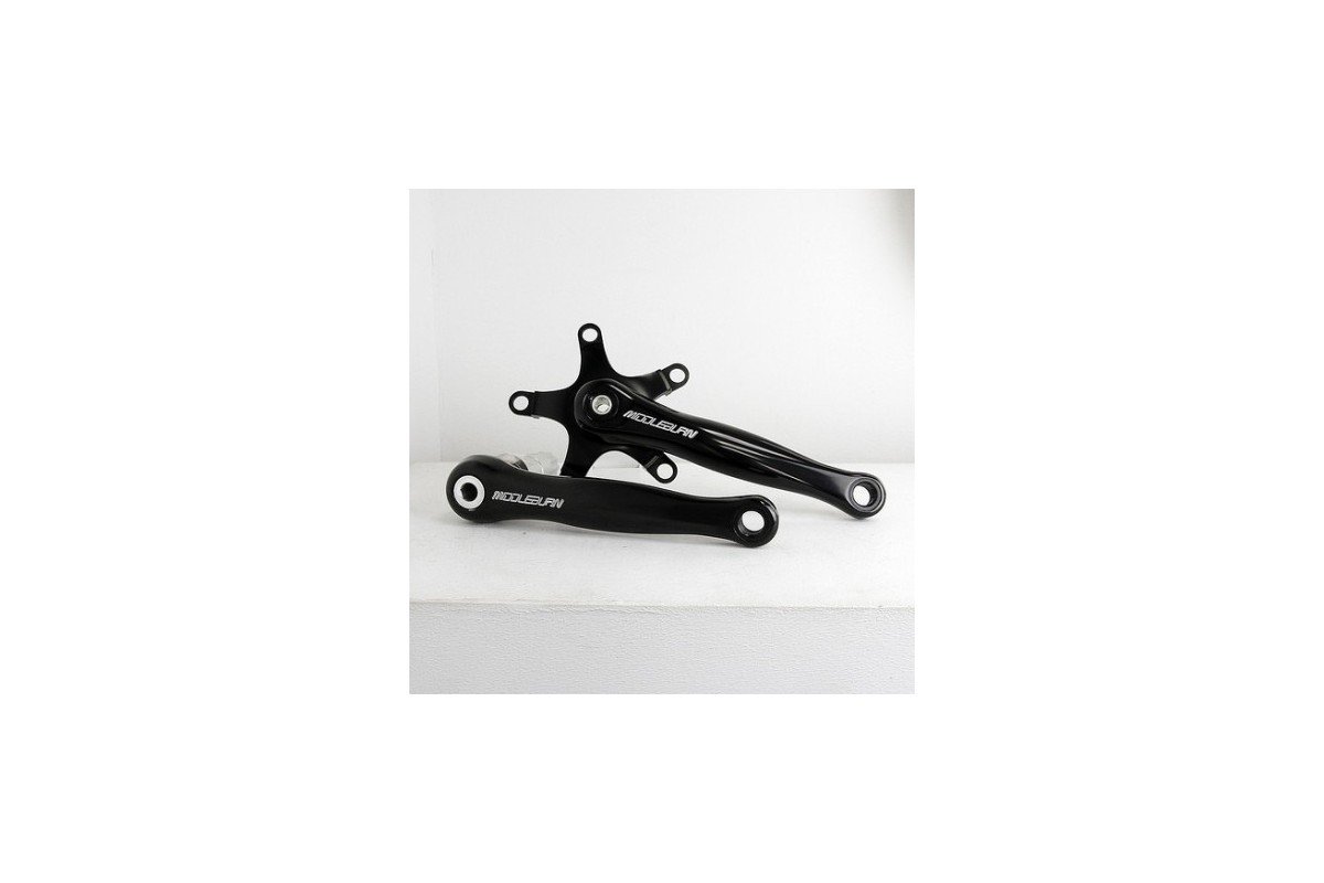 Middleburn RO2 X-type Road Cranks without Spider and Chainrings, black