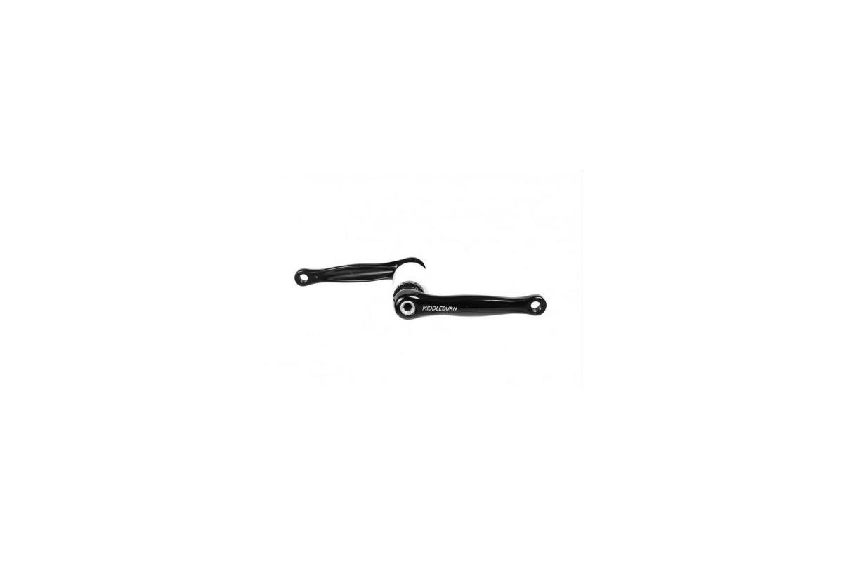 Middleburn RS8 X-Type MTB Cranks in black or silver (without spider and chainrings)