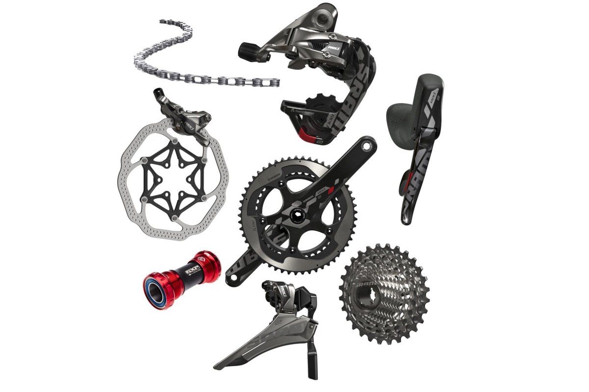 SRAM RED 2 x 11, disc brakes, shifters, drivetrain