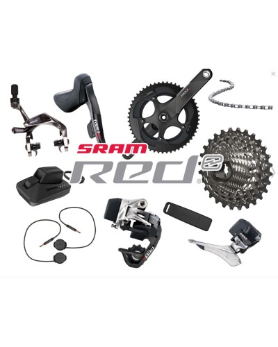 SRAM RED eTAP 2 x 11, rim brakes, shifters, drivetrain