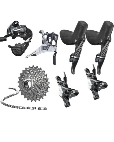 SRAM Force 22, 2 x 11, disc brakes, shifters, drivetrain