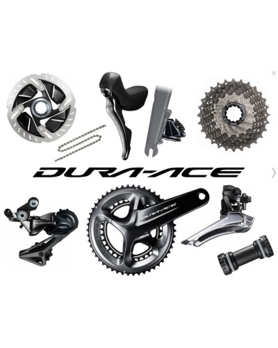 Shimano Dura Ace, 2 x 11, disc brakes, shifters, drivetrain