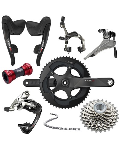 SRAM RED 2 x 11, rim brakes, shifters, drivetrain