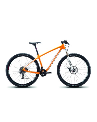 NINER Air 9 Carbon, Large, Orange/Weiß mit SunRace, Rock Shox SID WC, American Classic Wheels, Niner Komponenten