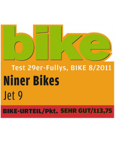 NINER JET 9, Aluminium, medium, black anodized, 80 mm travel