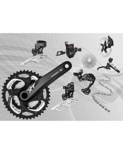 Groupset Shimano XT 1x11, brakes, shifters, drivetrain