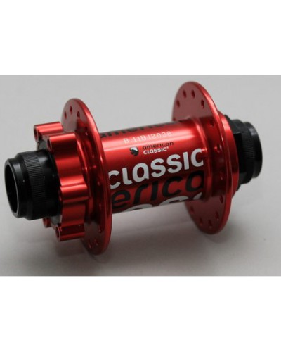 American Classic 20 mm MTB Disc Vorderradnabe, 20 mm Steckachse, rot, 32 Loch